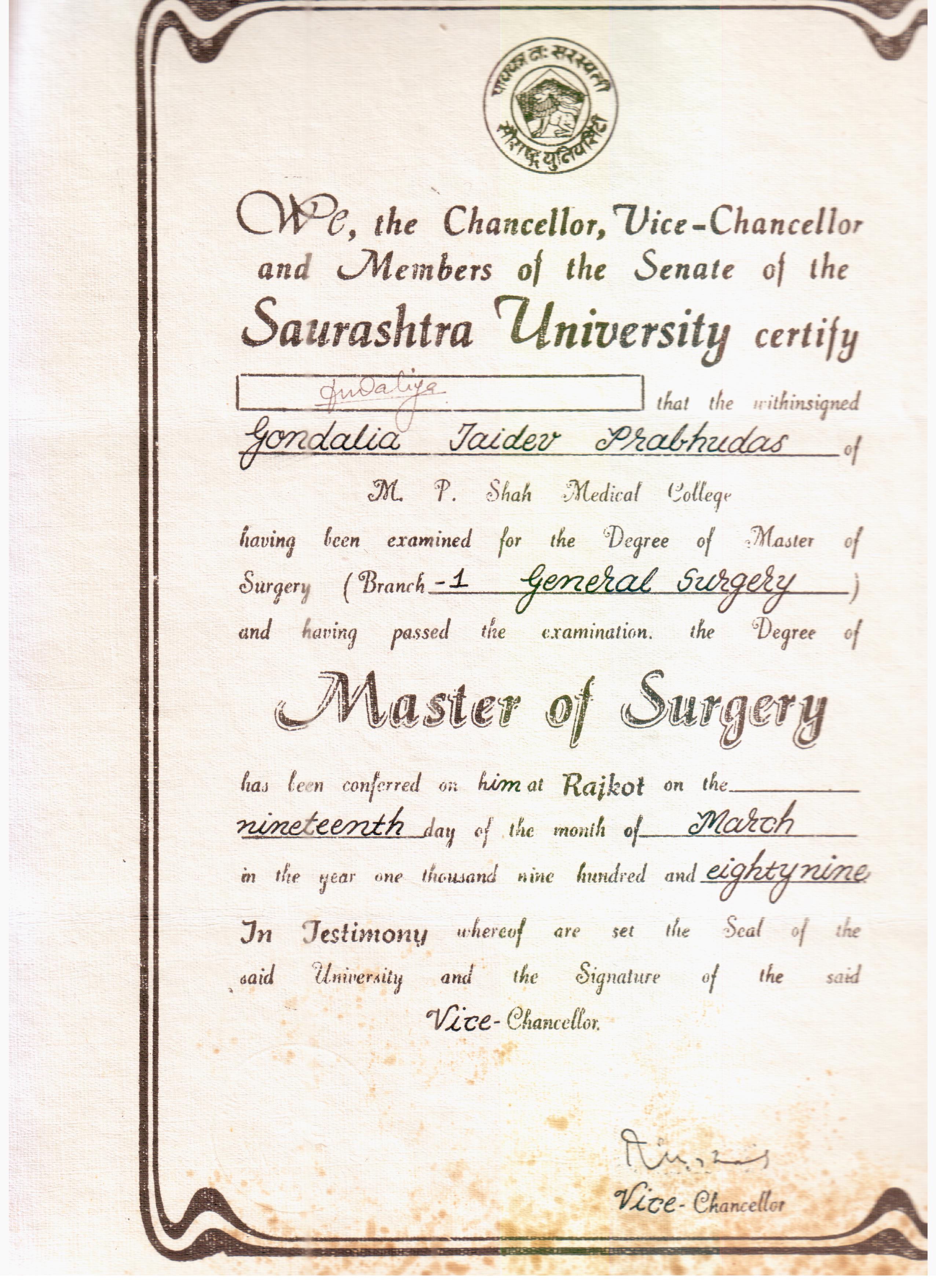 Certificate 1